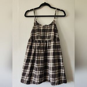 Wild Fable Grey Plaid Mini Dress